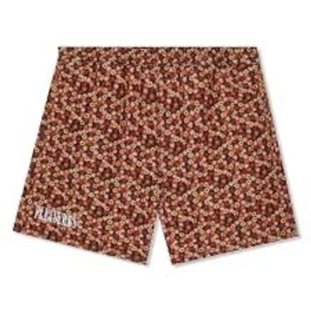 Pleasures‎ Helium Woven Men's Shorts Floral Tapestry Print Embroidered Size XL